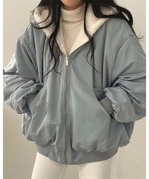 CHEER（チアー）の「リバーシブルソフトボアブルゾン（ブルゾン）」