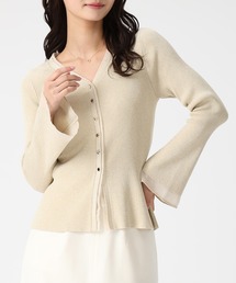 MISCH MASCH | 2026春夏新作 ラメシアーペプラムカーディガン(カーディガン/ボレロ)