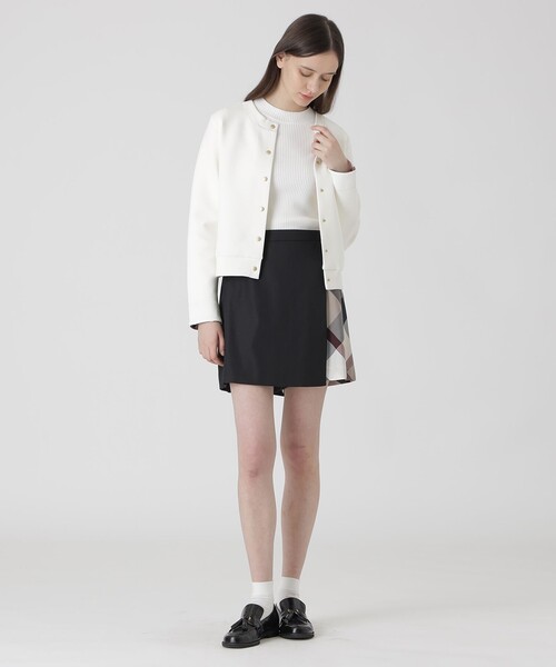 BLUE LABEL CRESTBRIDGE(ブルーレーベルクレストブリッジ)の「ダンボールカーディガン(カーディガン/ボレロ・レディース・ダークネイビー/グレー系その他/ホワイト・40/38)」の15枚目の写真