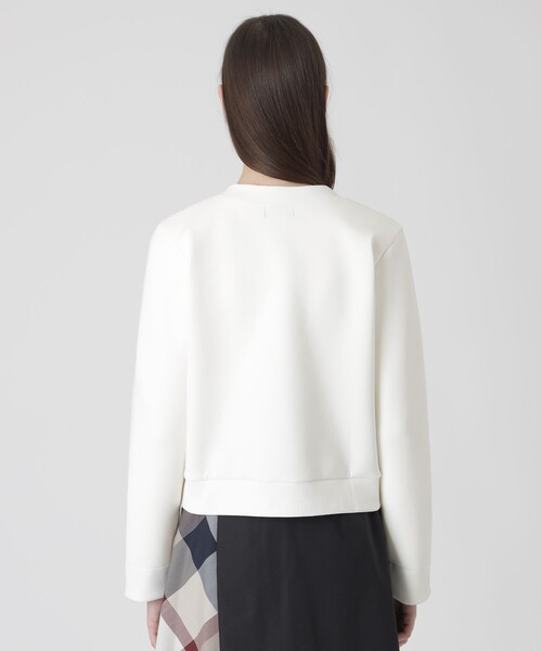 BLUE LABEL CRESTBRIDGE(ブルーレーベルクレストブリッジ)の「ダンボールカーディガン(カーディガン/ボレロ・レディース・ダークネイビー/グレー系その他/ホワイト・40/38)」の12枚目の写真