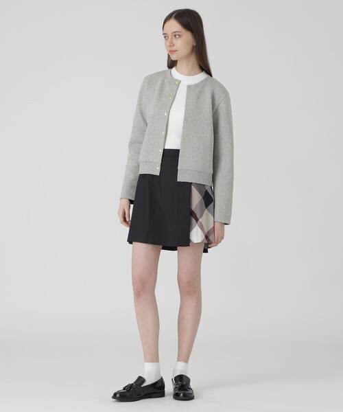 BLUE LABEL CRESTBRIDGE(ブルーレーベルクレストブリッジ)の「ダンボールカーディガン(カーディガン/ボレロ・レディース・ダークネイビー/グレー系その他/ホワイト・40/38)」の9枚目の写真