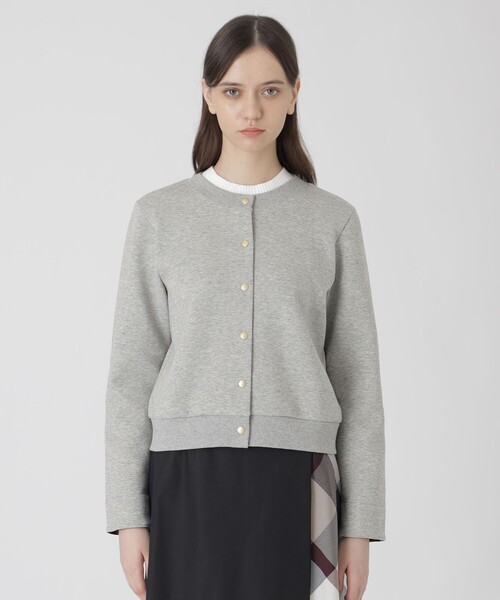BLUE LABEL CRESTBRIDGE(ブルーレーベルクレストブリッジ)の「ダンボールカーディガン(カーディガン/ボレロ・レディース・ダークネイビー/グレー系その他/ホワイト・40/38)」の8枚目の写真