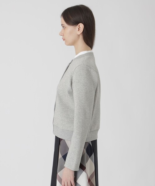 BLUE LABEL CRESTBRIDGE(ブルーレーベルクレストブリッジ)の「ダンボールカーディガン(カーディガン/ボレロ・レディース・ダークネイビー/グレー系その他/ホワイト・40/38)」の7枚目の写真