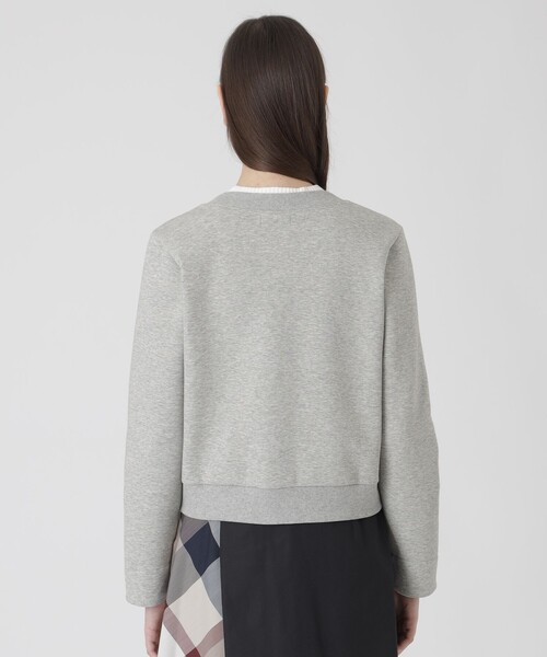 BLUE LABEL CRESTBRIDGE(ブルーレーベルクレストブリッジ)の「ダンボールカーディガン(カーディガン/ボレロ・レディース・ダークネイビー/グレー系その他/ホワイト・40/38)」の6枚目の写真