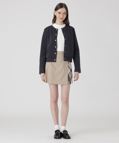 BLUE LABEL CRESTBRIDGE(ブルーレーベルクレストブリッジ)の「ダンボールカーディガン(カーディガン/ボレロ・レディース・ダークネイビー/グレー系その他/ホワイト・40/38)」の21枚目の写真