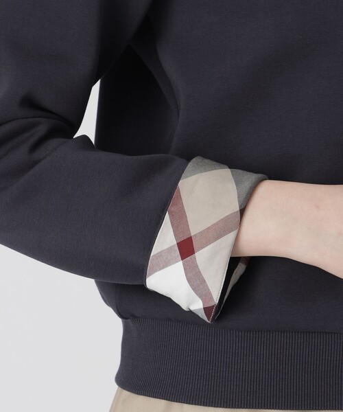 BLUE LABEL CRESTBRIDGE(ブルーレーベルクレストブリッジ)の「ダンボールカーディガン(カーディガン/ボレロ・レディース・ダークネイビー/グレー系その他/ホワイト・40/38)」の17枚目の写真