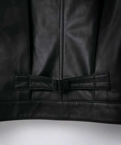 ZOZO限定】 SLICK/スリック Sheep Leather Trucker Jacket/シープ