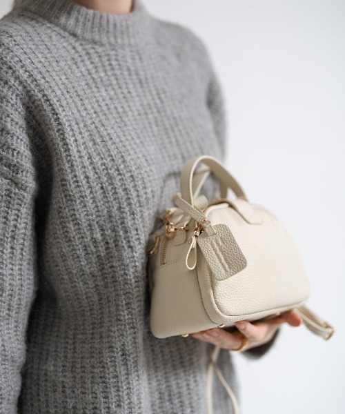 HAYNI（ヘイニ）の「Baby Loche ベイビーロシェ【第2世代・改良版】（ショルダーバッグ・レディース・グレー系2/ブラウン系/アイボリー/グレー系1/キャメル/ブラック×ゴールド/シルバー/ブラック×シルバー/グレー・FREE）」の12枚目の写真