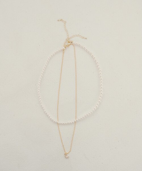 Chico(チコ)の「ビジューモチーフ+パールネックレス(ネックレス・レディース・シルバー/ゴールド・FREE)」の2枚目の写真