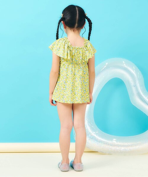 apres les cours(アプレレクール)の「【UVカット】シャーリングフリルワンピース水着_ジュニア対応(水着・キッズ・ピンク/レッド/ブラック/サックスブルー/オレンジ/イエロー・80/90/100/110/120/130/140)」の22枚目の写真