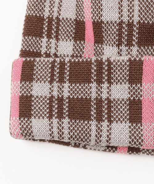 BEAMS（ビームス）の「チェック ビーニー（ニットキャップ/ビーニー・メンズ・ブラック/ブルー/グレー/マスタード・ONE SIZE）」の6枚目の写真