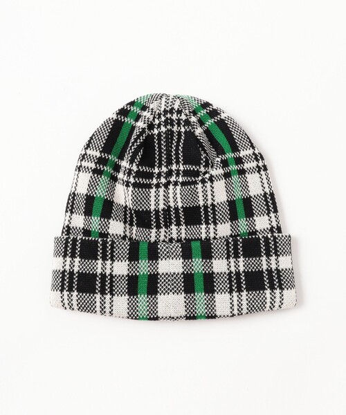 BEAMS（ビームス）の「チェック ビーニー（ニットキャップ/ビーニー・メンズ・ブラック/ブルー/グレー/マスタード・ONE SIZE）」の7枚目の写真