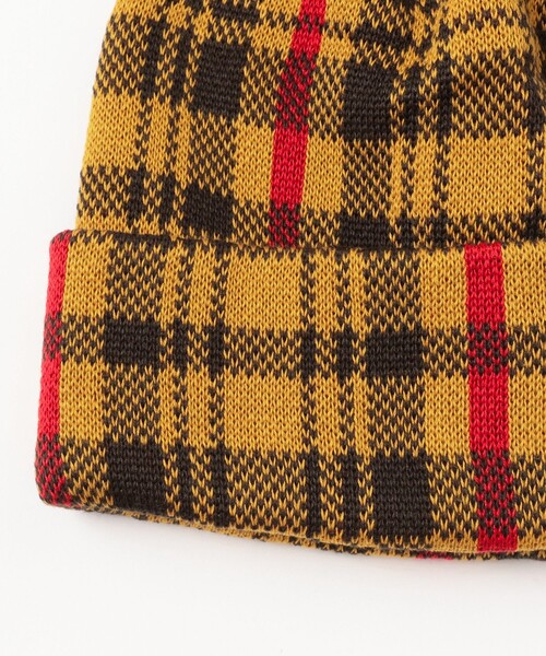 BEAMS（ビームス）の「チェック ビーニー（ニットキャップ/ビーニー・メンズ・ブラック/ブルー/グレー/マスタード・ONE SIZE）」の10枚目の写真