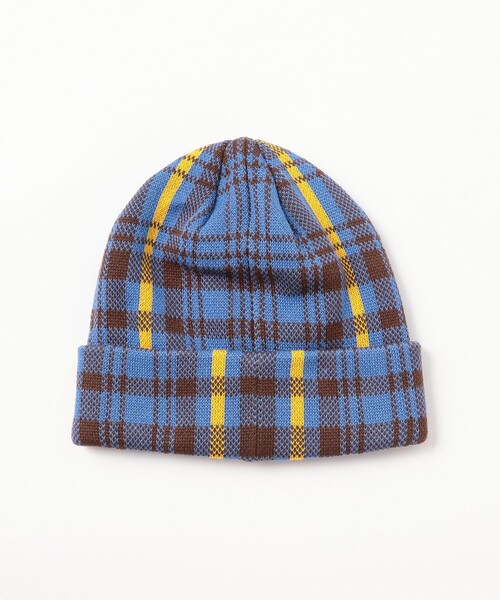 BEAMS（ビームス）の「チェック ビーニー（ニットキャップ/ビーニー・メンズ・ブラック/ブルー/グレー/マスタード・ONE SIZE）」の11枚目の写真