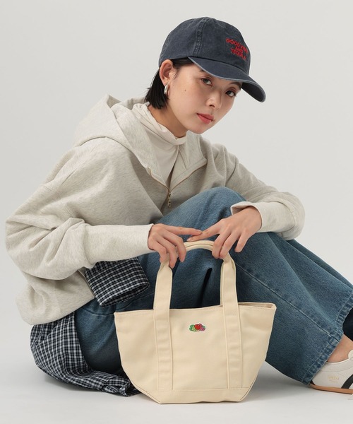 FRUIT OF THE LOOM（フルーツオブザルーム）の「【Fruit Of The Loom(フルーツオブザルーム)】別注ミニカラートートバッグ（トートバッグ・レディース・アイボリー/ブルー/グレー/ピンク/グリーン・FREE）」の6枚目の写真