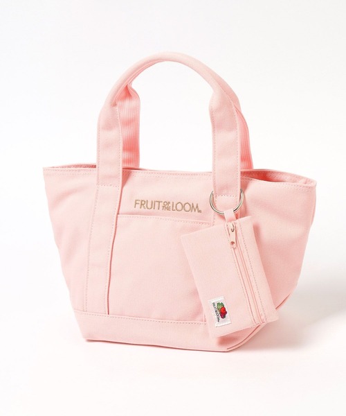 FRUIT OF THE LOOM（フルーツオブザルーム）の「【Fruit Of The Loom(フルーツオブザルーム)】別注ミニカラートートバッグ（トートバッグ・レディース・アイボリー/ブルー/グレー/ピンク/グリーン・FREE）」の8枚目の写真