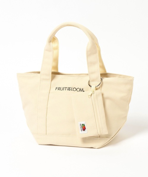 FRUIT OF THE LOOM（フルーツオブザルーム）の「【Fruit Of The Loom(フルーツオブザルーム)】別注ミニカラートートバッグ（トートバッグ・レディース・アイボリー/ブルー/グレー/ピンク/グリーン・FREE）」の9枚目の写真