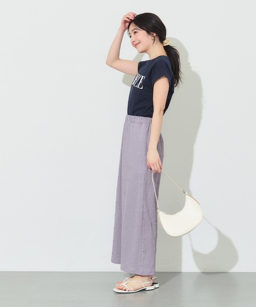 coca(coca)(コカ)の「シボシャーリングIラインスカート(スカート・レディース・ブラック/ラベンダー・S/M/L)」の11枚目の写真