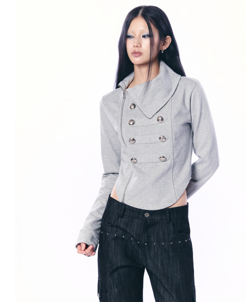 SETUP-EXE トップス ナポレオンジャケット シズニルック SETUP-EXE☆NAPOLEON HIGH-NECK JACKET ナポレオンジャケット (SETUP