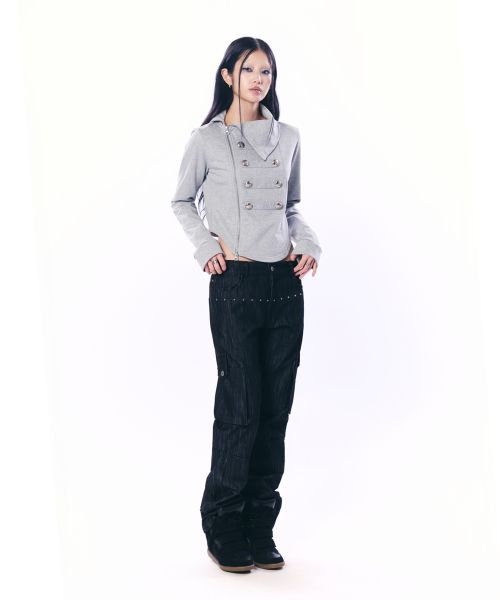 NAPOLEON HIGH-NECK JACKET / GRAY（その他アウター）｜SETUP-EXE