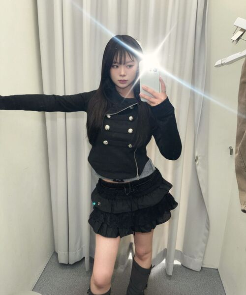 SETUP-EXE(セットアップイーエックスイー)の「NAPOLEON HIGH-NECK JACKET / GRAY(その他アウター・レディース・その他・OS)」の10枚目の写真