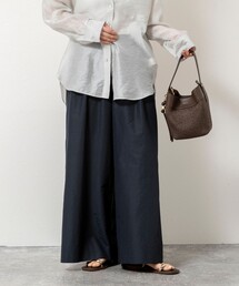 NOLLEY’S | ウォッシャブルエクセルテックタンブラー2タックワイドパンツ(その他パンツ)