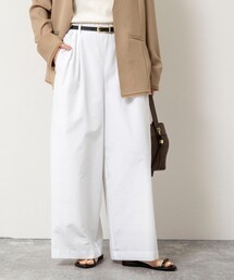 NOLLEY’S | ウォッシャブルエクセルテックタンブラー2タックワイドパンツ(その他パンツ)