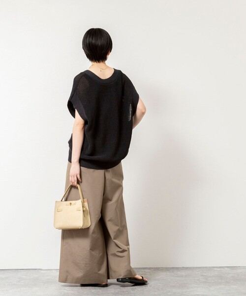 NOLLEY’S（ノーリーズ）の「ウォッシャブルエクセルテックタンブラー2タックワイドパンツ（その他パンツ・レディース・ブラウン/カーキ/ネイビー/ホワイト・39/38/36/34）」の16枚目の写真
