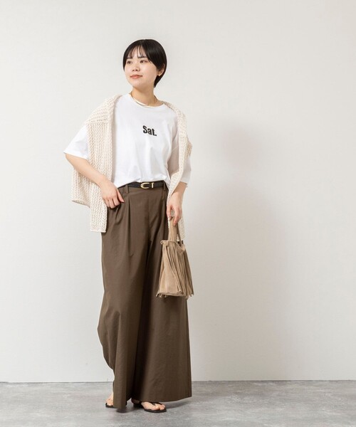 NOLLEY’S（ノーリーズ）の「ウォッシャブルエクセルテックタンブラー2タックワイドパンツ（その他パンツ・レディース・ブラウン/カーキ/ネイビー/ホワイト・39/38/36/34）」の22枚目の写真