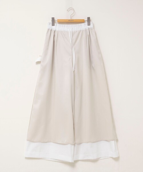 NOLLEY’S（ノーリーズ）の「ウォッシャブルエクセルテックタンブラー2タックワイドパンツ（その他パンツ・レディース・ブラウン/カーキ/ネイビー/ホワイト・39/38/36/34）」の14枚目の写真