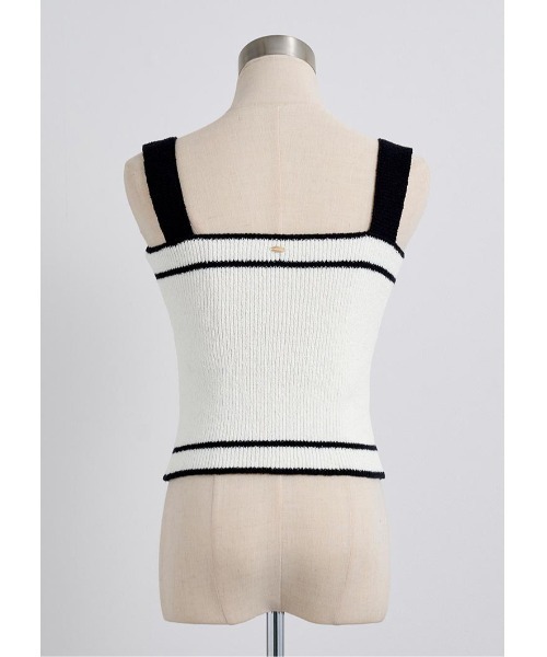 LUDICRUM(ルーディクルム)の「Loop yarn knit camisole(キャミソール・レディース・ピンク/ブラック×ホワイト/ホワイト×ブラック・FREE)」の22枚目の写真
