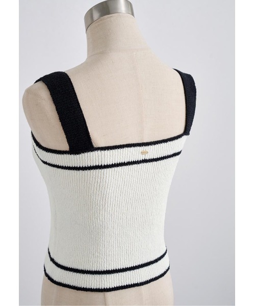 LUDICRUM(ルーディクルム)の「Loop yarn knit camisole(キャミソール・レディース・ピンク/ブラック×ホワイト/ホワイト×ブラック・FREE)」の19枚目の写真