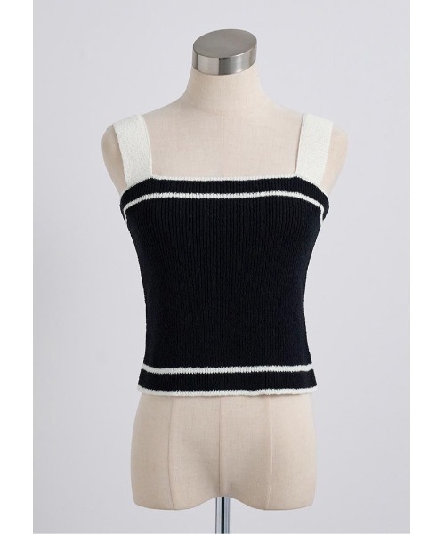 LUDICRUM(ルーディクルム)の「Loop yarn knit camisole(キャミソール・レディース・ピンク/ブラック×ホワイト/ホワイト×ブラック・FREE)」の18枚目の写真