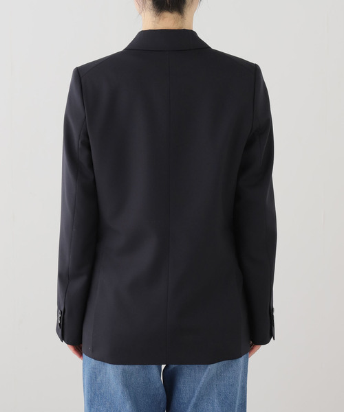 IENA（イエナ）の「ツイルダブルブレストジャケット（テーラードジャケット・レディース・ネイビー/ベージュ・38/36）」の16枚目の写真