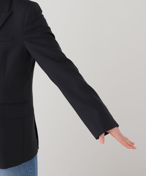 IENA（イエナ）の「ツイルダブルブレストジャケット（テーラードジャケット・レディース・ネイビー/ベージュ・38/36）」の17枚目の写真