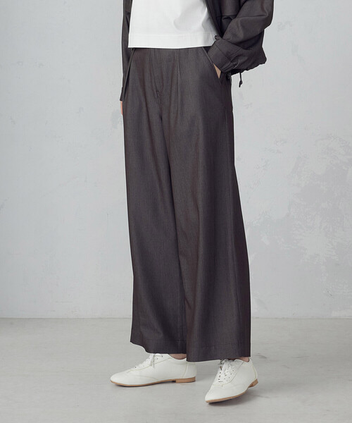 COMME CA ISM（コムサイズム）の「デニムライク ワイドパンツ/セットアップ対応（その他パンツ・レディース・ネイビー/チャコール・X-LARGE/LARGE/MEDIUM/SMALL）」の8枚目の写真
