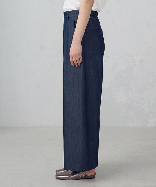 COMME CA ISM（コムサイズム）の「デニムライク ワイドパンツ/セットアップ対応（その他パンツ・レディース・ネイビー/チャコール・X-LARGE/LARGE/MEDIUM/SMALL）」の13枚目の写真