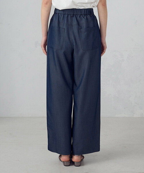 COMME CA ISM（コムサイズム）の「デニムライク ワイドパンツ/セットアップ対応（その他パンツ・レディース・ネイビー/チャコール・X-LARGE/LARGE/MEDIUM/SMALL）」の14枚目の写真