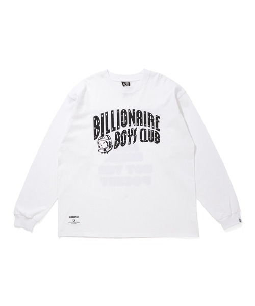 BILLIONAIRE BOYS CLUB(ビリオネア・ボーイズ・クラブ)の「COTTON LS T-SHIRT ARCH LOGO(Tシャツ/カットソー・メンズ・ブラック/ホワイト・X-LARGE/LARGE/MEDIUM/SMALL)」の1枚目の写真