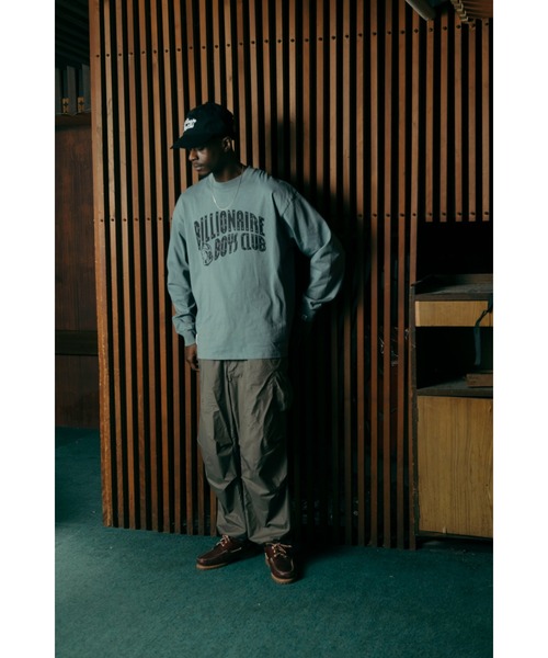 BILLIONAIRE BOYS CLUB(ビリオネア・ボーイズ・クラブ)の「COTTON LS T-SHIRT ARCH LOGO(Tシャツ/カットソー・メンズ・ブラック/ホワイト・X-LARGE/LARGE/MEDIUM/SMALL)」の3枚目の写真
