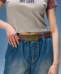 X-girl | PLATE LOGO BUCKLE BELT(ベルト)