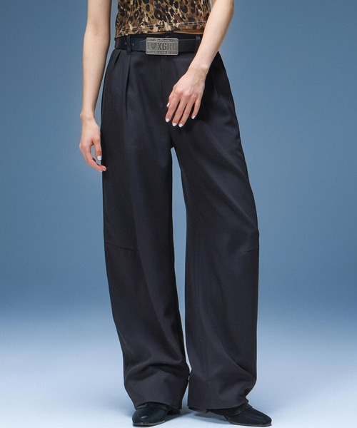 X-girl(エックスガール)の「PLATE LOGO BUCKLE BELT(ベルト・レディース・ブラック/ブラウン・ONE SIZE)」の9枚目の写真