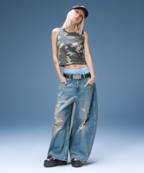 X-girl(エックスガール)の「PLATE LOGO BUCKLE BELT(ベルト・レディース・ブラック/ブラウン・ONE SIZE)」の14枚目の写真
