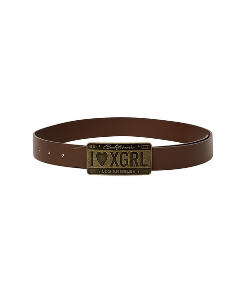 X-girl(エックスガール)の「PLATE LOGO BUCKLE BELT(ベルト・レディース・ブラック/ブラウン・ONE SIZE)」の15枚目の写真