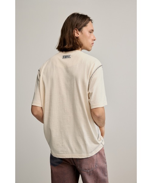 Desigual(デシグアル)の「ゴーギャンプリントヴィンテージ Tシャツ / フォトプリント(Tシャツ/カットソー・メンズ・ホワイト・XL/L/M/S)」の3枚目の写真