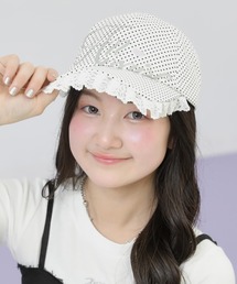ANAP GiRL（アナップガール）の「フリル ロゴプリント リボン キャップ（キャップ）」