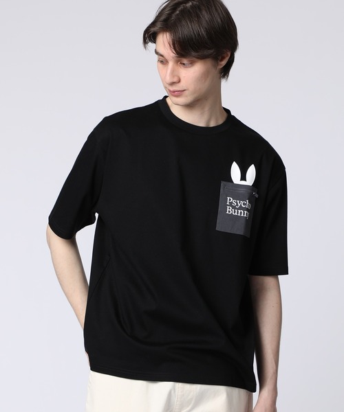 Psycho Bunny(サイコバニー)の「NEWポケットバニー シルケットスムースTシャツ(Tシャツ/カットソー・メンズ・ダークブルー/ホワイト/ライトブルー/ライトピンク/ライラック/ブラック・SMALL/MEDIUM/LARGE/X-LARGE)」の3枚目の写真