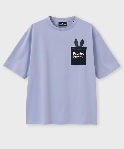 Psycho Bunny(サイコバニー)の「NEWポケットバニー シルケットスムースTシャツ(Tシャツ/カットソー・メンズ・ダークブルー/ホワイト/ライトブルー/ライトピンク/ライラック/ブラック・SMALL/MEDIUM/LARGE/X-LARGE)」の18枚目の写真