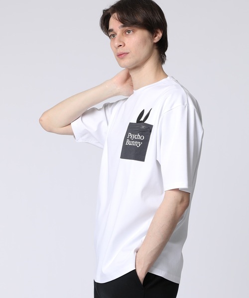 Psycho Bunny(サイコバニー)の「NEWポケットバニー シルケットスムースTシャツ(Tシャツ/カットソー・メンズ・ダークブルー/ホワイト/ライトブルー/ライトピンク/ライラック/ブラック・SMALL/MEDIUM/LARGE/X-LARGE)」の7枚目の写真