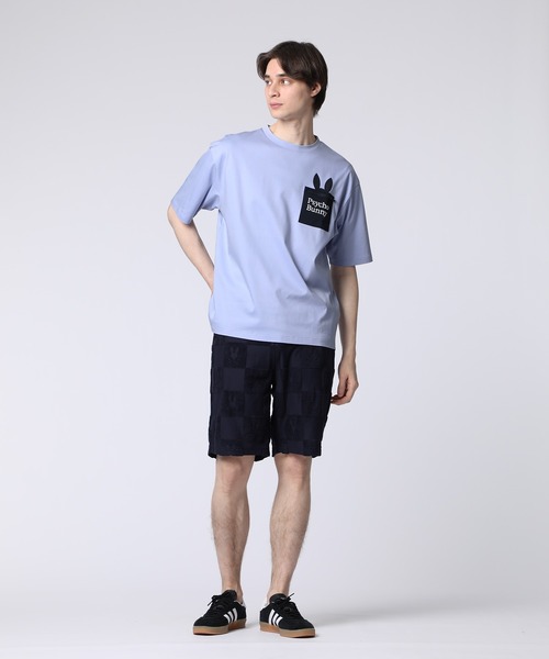 Psycho Bunny(サイコバニー)の「NEWポケットバニー シルケットスムースTシャツ(Tシャツ/カットソー・メンズ・ダークブルー/ホワイト/ライトブルー/ライトピンク/ライラック/ブラック・SMALL/MEDIUM/LARGE/X-LARGE)」の17枚目の写真